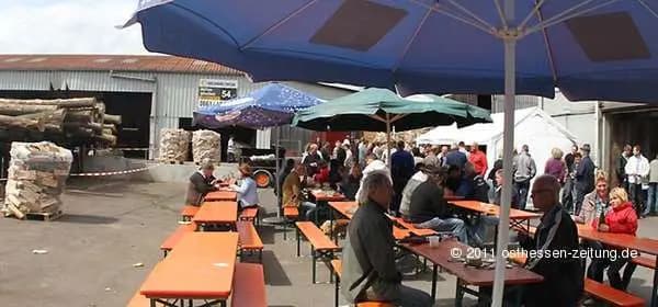 Eindruck aus dem Brennholzwerk in Mackenzell