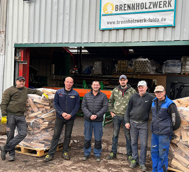 Brennholzwerk Produktion